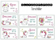 ITH - Glitzerpupser Türschilder